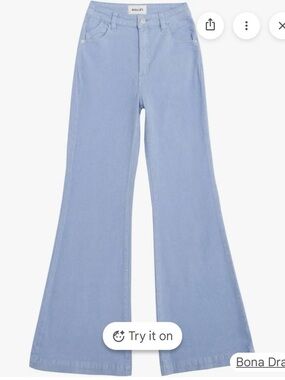 ROLLA'S wisteria High-Rise Wide Leg corduroy flare cropped women pants 25 NWT